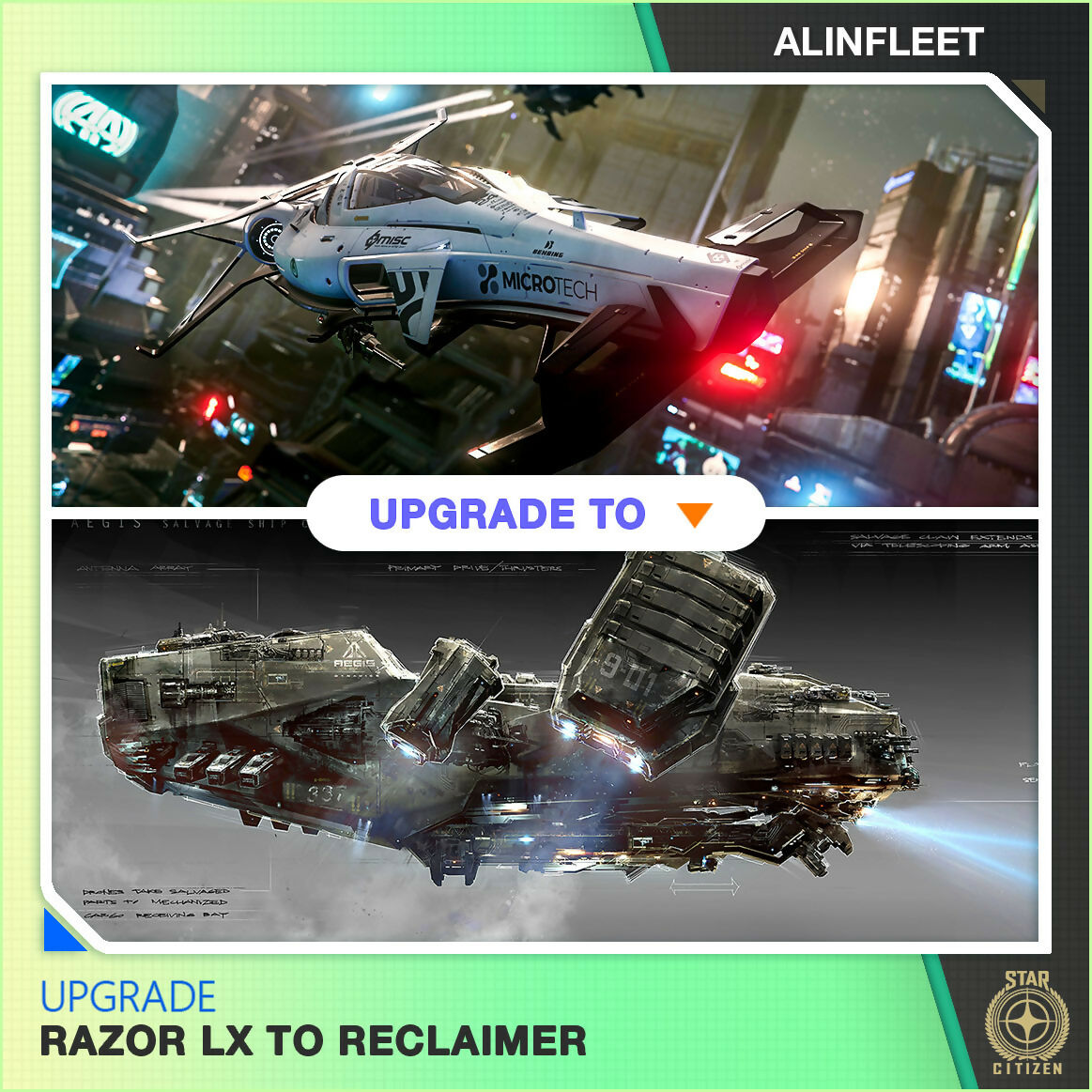 Space Upgrade Razor Lx To Reclaimer 