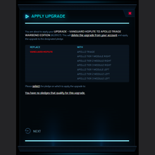 Load image into Gallery viewer, Upgrade - Vanguard Hoplite to Apollo Triage Warbond Edition