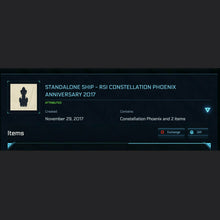 Load image into Gallery viewer, RSI CONSTELLATION PHOENIX ANNIVERSARY 2017 | Space Foundry Marketplace.