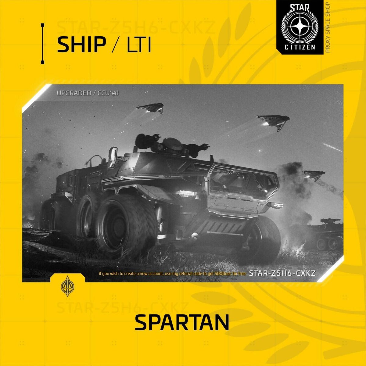 Star Citizen - Upgrade De Vaisseau Vers Anvil Spartan - CCU - Neuf - PC - Cloud Imperium Games