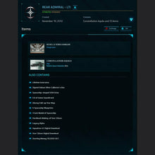 Load image into Gallery viewer, Rear Admiral Pack - LTI (Constelation Aquilla + Goodies) | Space Foundry Marketplace.