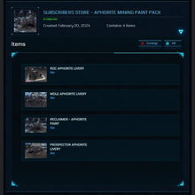 Load image into Gallery viewer, Subscribers Store - Aphorite Mining Paint Pack