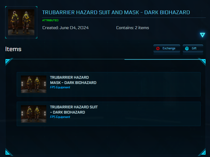 TruBarrier Hazard Suit and Mask - Warning