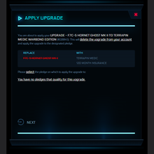 Load image into Gallery viewer, Upgrade - F7C-S Hornet Ghost Mk II to Terrapin Medic Warbond Edition 10y. ins.
