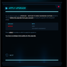 Load image into Gallery viewer, Upgrade - Meteor to M80 Warbond Edition | Space Foundry Marketplace.