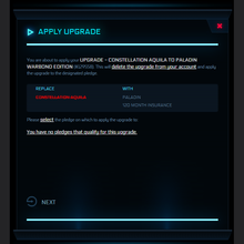 Load image into Gallery viewer, Upgrade - Constellation Aquila to Paladin Warbond Edition 10y ins.