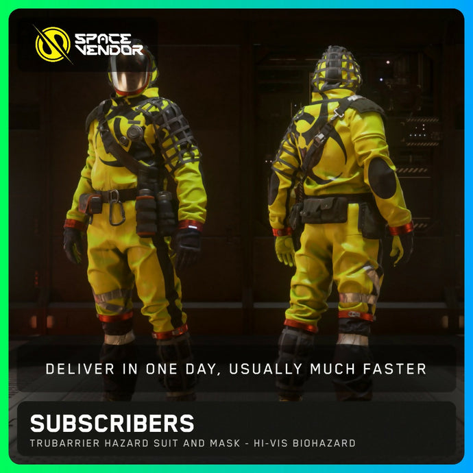 SUBSCRIBERS - TruBarrier Hazard Suit and Mask - Dark Biohazard