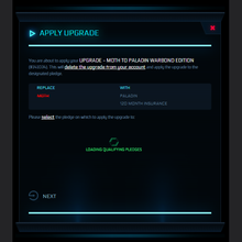 Load image into Gallery viewer, Upgrade - MOTH to Paladin Warbond Edition 120m ins. | Space Foundry Marketplace.