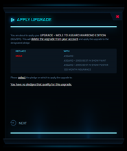 Load image into Gallery viewer, Upgrade - MOLE to Asgard Warbond Edition 10y ins + BIS2955 skin + Poster