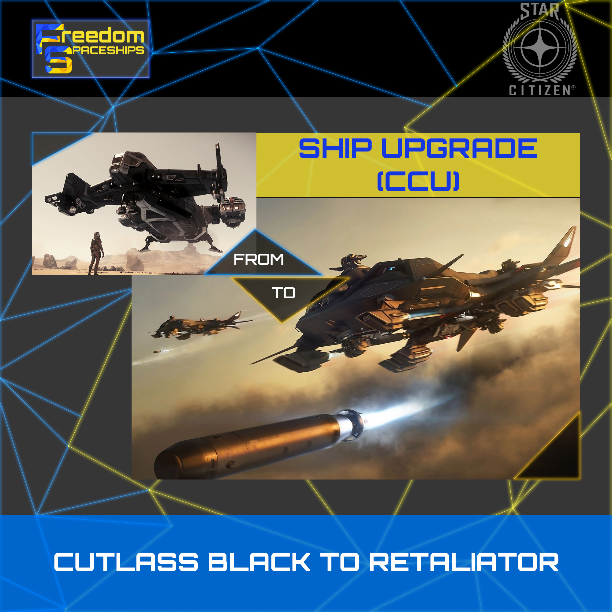 Upgrade - Cutlass Black to Retaliator