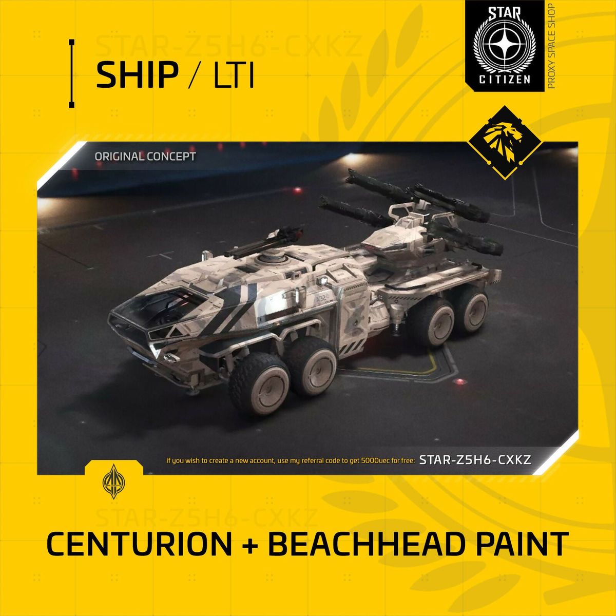 Anvil Centurion + Beachhead Paint - Lti - Original Concept OC