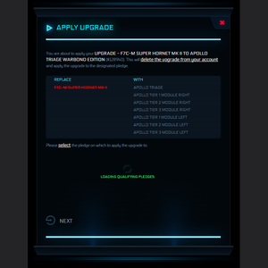 Upgrade - F7C-M Super Hornet Mk II to Apollo Triage Warbond Edition
