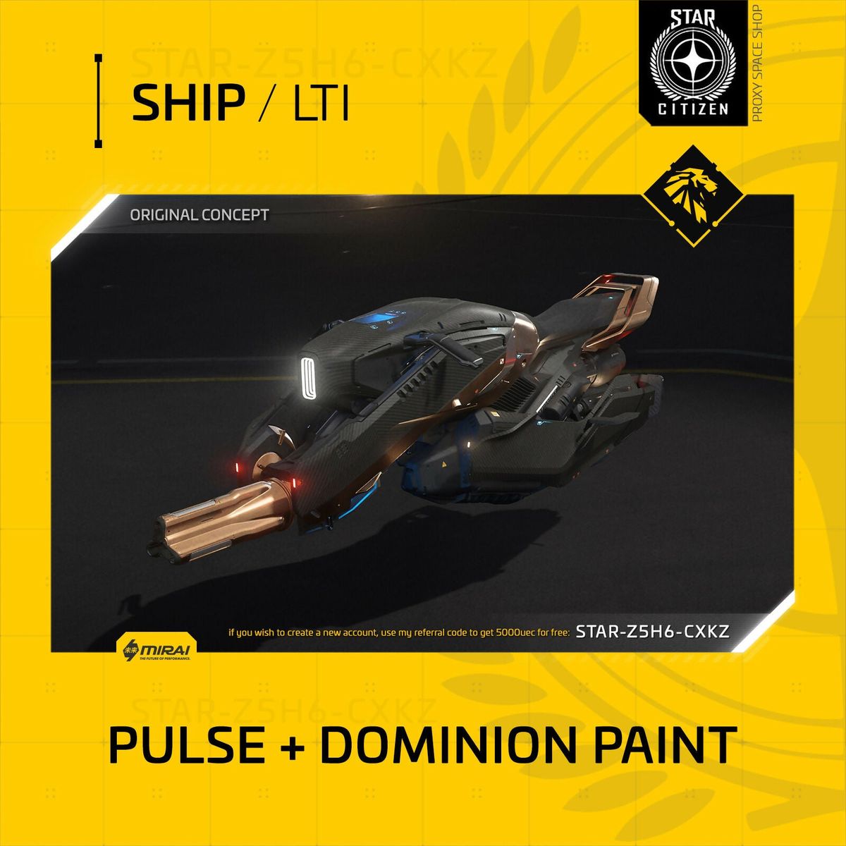 Mirai Pulse Plus Dominion Paint - Lti - Original Concept OC