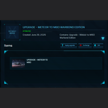 Load image into Gallery viewer, Upgrade - Meteor to M80 Warbond Edition | Space Foundry Marketplace.