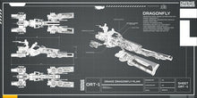 Load image into Gallery viewer, Dragonfly Black OC + Model &amp; Poster - Original Concept | Space Foundry Marketplace.
