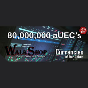 80,000,000 aUEC's for 4.3.2+ LIVE (Alpha UEC) - In-Game Currency
