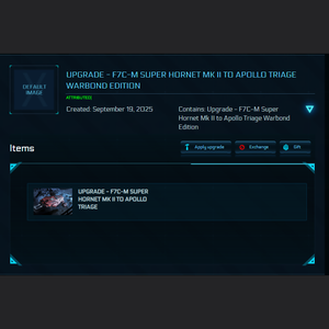 Upgrade - F7C-M Super Hornet Mk II to Apollo Triage Warbond Edition