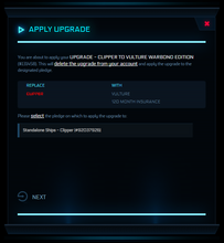 Load image into Gallery viewer, Upgrade - Clipper to Vulture Warbond Edition 10y ins.