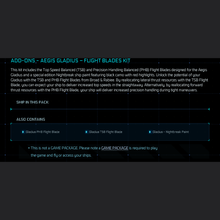 Load image into Gallery viewer, Aegis Gladius Flight Blade Kit Add-On With Nightbreak Paint
