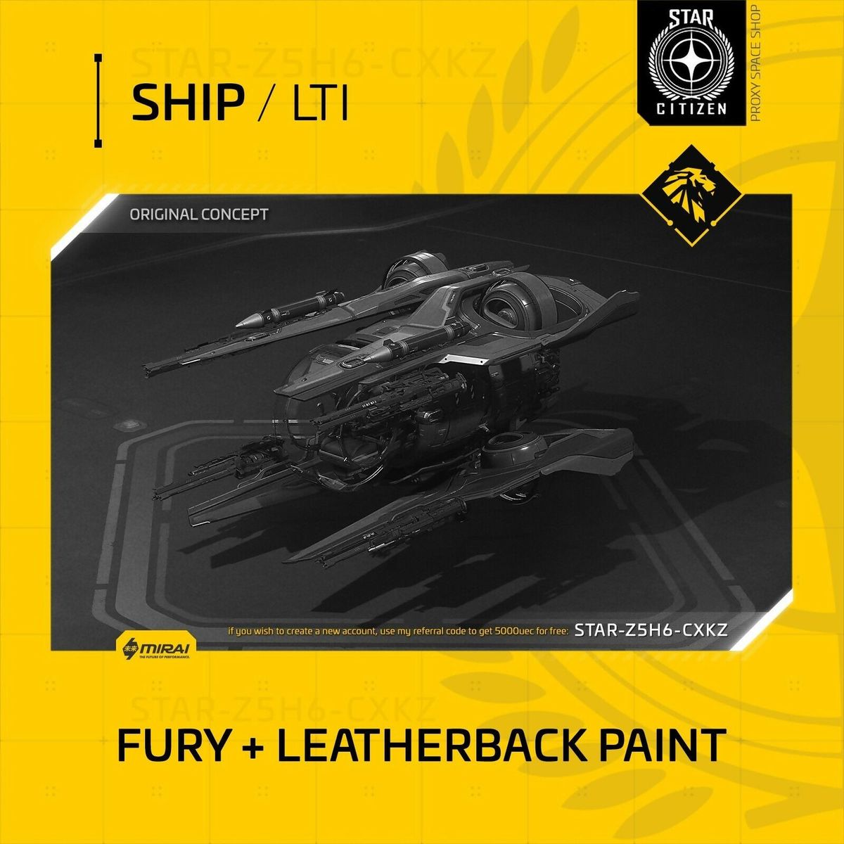 Space-Foundry.com: Mirai Fury Plus Leatherback Paint - Lti - Original ...