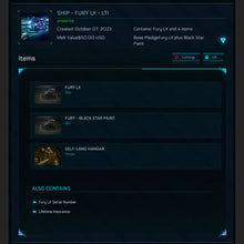 Load image into Gallery viewer, Fury LX - OC LTI + Black Star Paint &amp; Serial Number