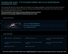 Load image into Gallery viewer, F7C-M Super Hornet Mk II OC + hangar + Model &amp; Poster + Armor + Paint - Original Concept | Space Foundry Marketplace.
