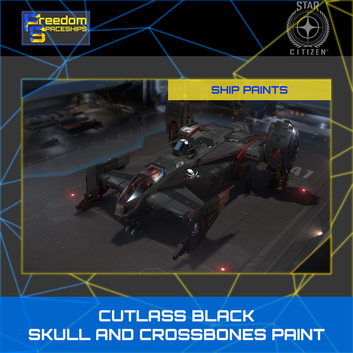 PAINTS - CUTLASS BLACK - SKULL AND CROSSBONES PAINT