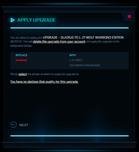 Load image into Gallery viewer, Upgrade - Gladius to L-21 Wolf Warbond Edition -120m ins. | Space Foundry Marketplace.