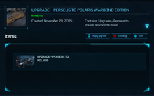 Load image into Gallery viewer, Upgrade - Perseus to Polaris Warbond Edition + 10y ins + Poster + Pennant + 2955 BIS Skin