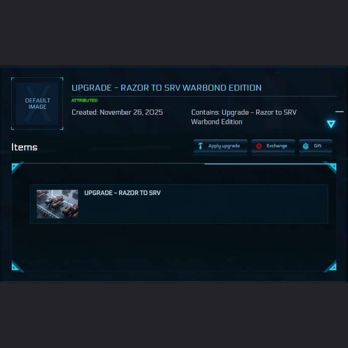 Upgrade - Razor to SRV Warbond Edition 10y ins.