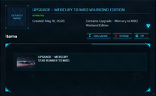 Load image into Gallery viewer, Upgrade - Mercury to M80 Warbond Edition | Space Foundry Marketplace.