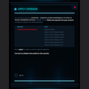 Upgrade - Constellation Andromeda to Apollo Triage Warbond Edition