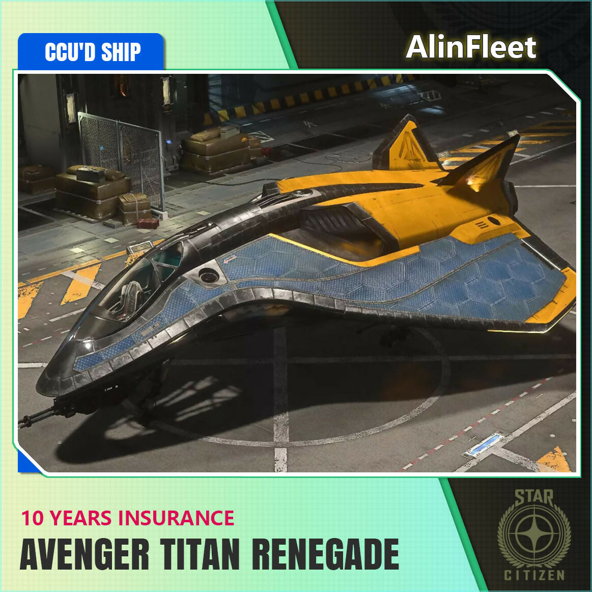 Avenger Titan Renegade - 10 Years Insurance - CCU'd Ship