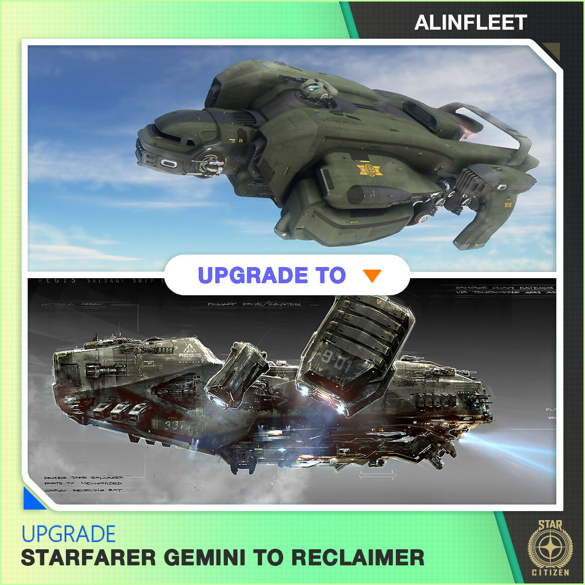 Upgrade - Starfarer Gemini to Reclaimer
