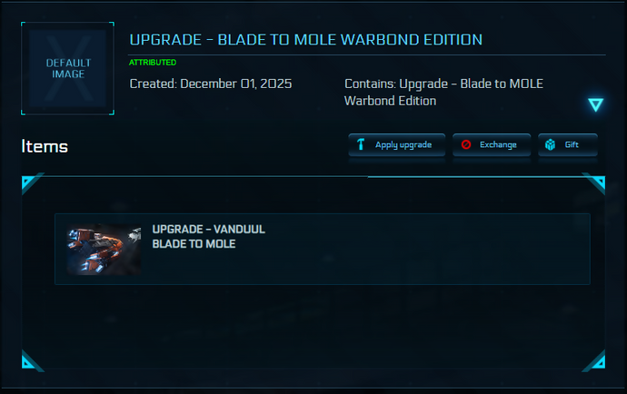 Upgrade - Blade to MOLE Warbond Edition 10y ins.