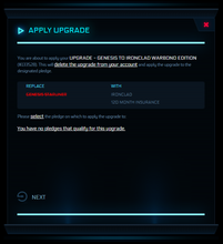 Load image into Gallery viewer, Upgrade - Genesis to Ironclad Warbond Edition 10y ins.
