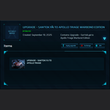 Load image into Gallery viewer, Upgrade - San&#39;tok.yāi to Apollo Triage Warbond Edition