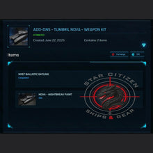 Load image into Gallery viewer, Tumbril Nova - Weapon Kit | Space Foundry Marketplace.