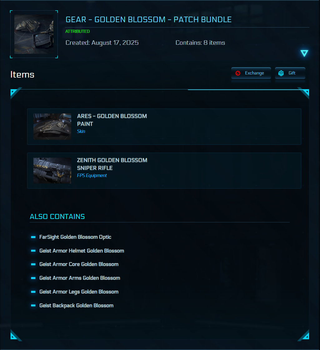 Gear - Golden Blossom - Patch Bundle