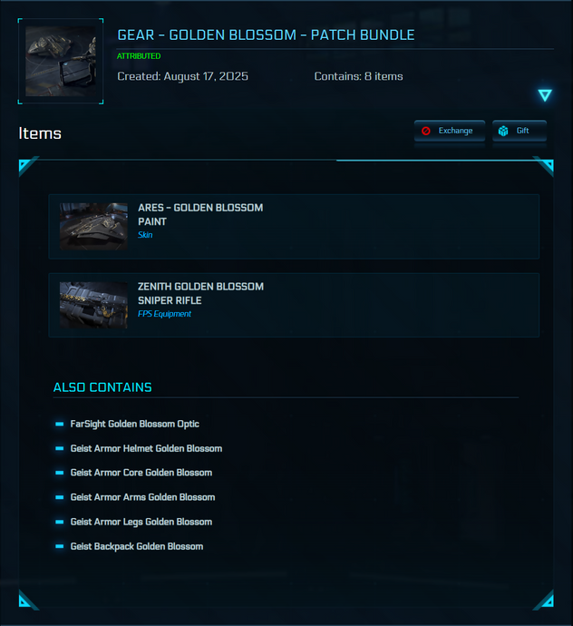 Gear - Golden Blossom - Patch Bundle