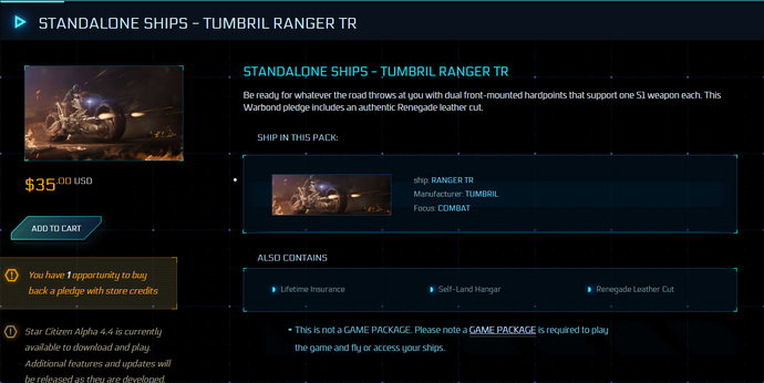 Standalone Ships - Tumbril Ranger TR