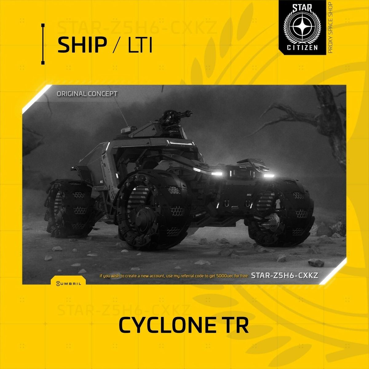 Star Citizen - TUMBRIL CYCLONE AA - LTI - CCU'd - (Lifetime Insurance Star Citizen - TUMBRIL CYCLONE AA - LTI - CCU'd - (Lifetime Insurance
