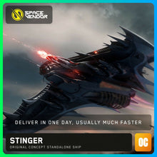 Load image into Gallery viewer, Stinger OC + VFG Industrial Hangar + Paint - Original Concept | Space Foundry Marketplace.