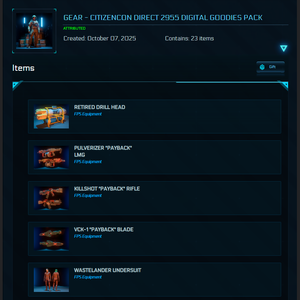 Gear - CitizenCon Direct 2955 Digital Goodies Pack