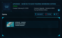Load image into Gallery viewer, Upgrade - Genesis to 600i Touring Warbond Edition + Name reservation
