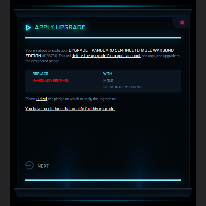 Space-Foundry.com: Upgrade - Vanguard Sentinel to MOLE Warbond Edition ...