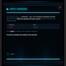 Load image into Gallery viewer, Upgrade - Hull B to Stinger Warbond Edition | Space Foundry Marketplace.