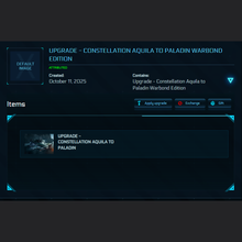 Load image into Gallery viewer, Upgrade - Constellation Aquila to Paladin Warbond Edition 10y ins.