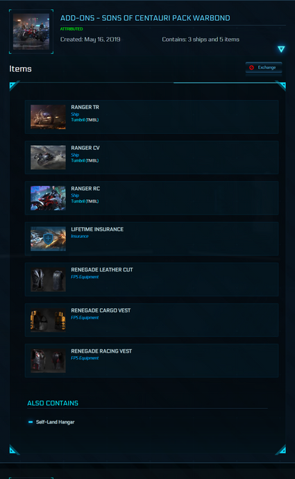 Sons of Centauri Pack - 3 LTI Rangers + 3 Renegade Jackets