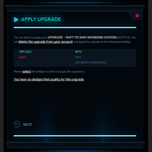 Upgrade - RAFT to Shiv Warbond Edition 10y ins.